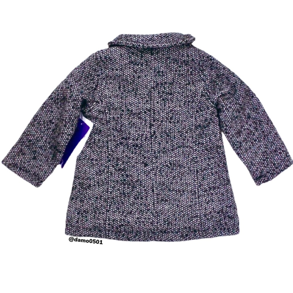 NWT Madden Girl Marble Faux Wool Textured Zip Coat - Picture 4 of 7